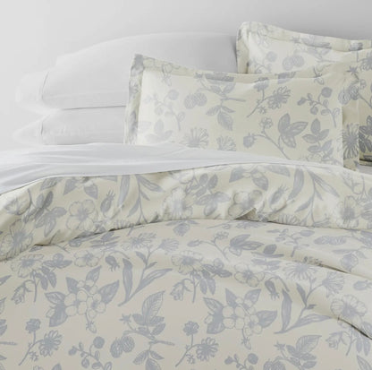 Garden Pattern 3 Piece Duvet Cover Set