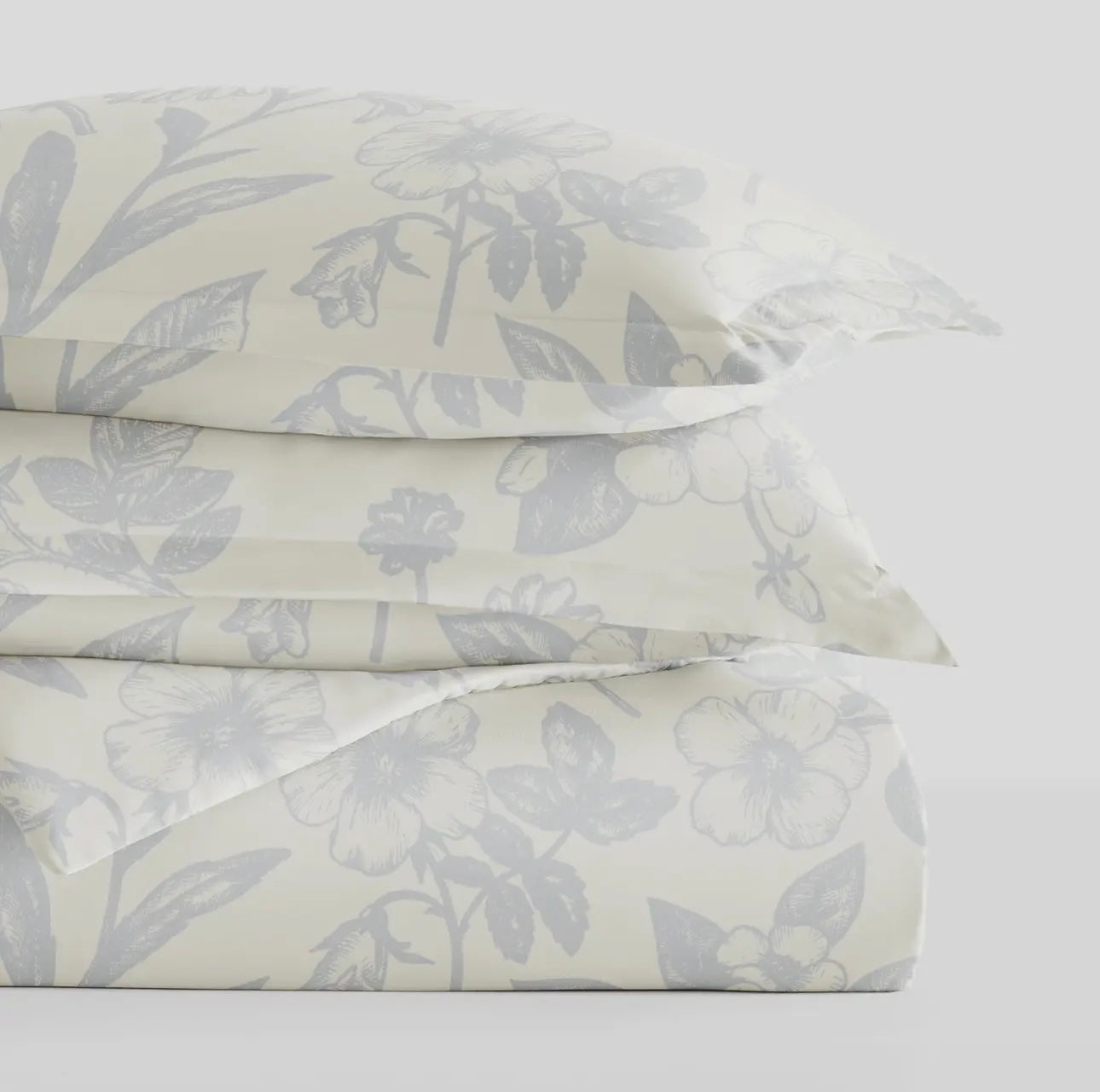 Garden Pattern 3 Piece Duvet Cover Set